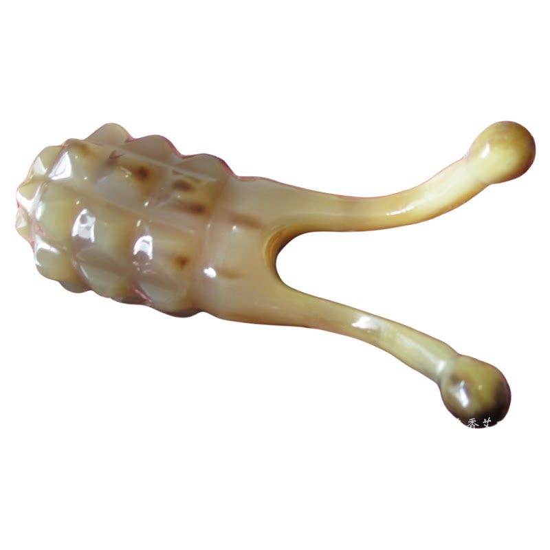 天然白牛角眼面部高鼻梁按摩器颈脊椎头部穴位器美鼻神器拨筋棒