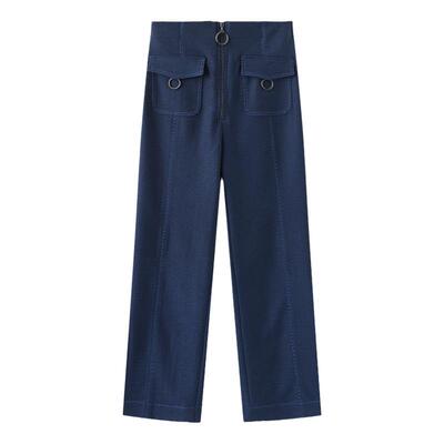 tanni通勤百搭高级复古喇叭裤