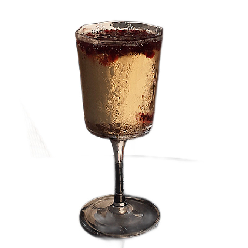 高颜值ins风金边杯水杯玻璃杯