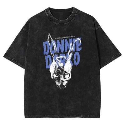 Fortee 死亡幻觉 Donnie Darko电影美式水洗重磅T恤男女宽松短袖