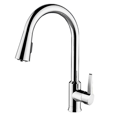 科勒厨房龙头水槽厨盆水龙头抽拉式菜盆黑色洗碗池厨盆冷热21366T