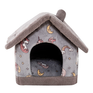 狗窝猫窝冬天保暖房子型小型犬泰迪四季通用可拆洗狗屋宠物床用品