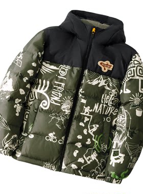 儿童羽绒服外套男童正品李宁