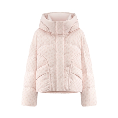 老花短款羽绒服艾莱依