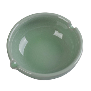 青瓷墨碟小笔洗小砚台学生用书法墨盘毛笔搁笔台陶瓷墨蝶笔舔墨池