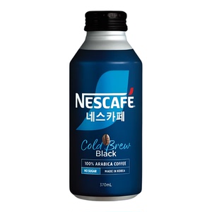 雀巢咖啡 进口韩国严选冷萃黑咖啡浓香办公提神即饮咖啡370ml*4罐