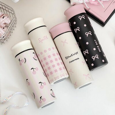 创意保温杯304不锈钢杯子男女学生高颜值便携小巧带茶漏水杯新款