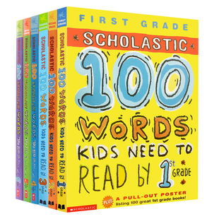 孩子们需要知道的100个词汇1-6级 英文原版 100 Vocabulary Words Kids Need to Read by 1-6th Grade 阅读写作 彩版 趣味练习册