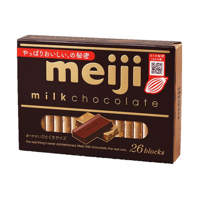 日本明治钢琴型巧克力