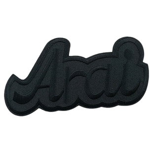 自粘黑色刺绣贴字母补丁贴纯色布贴衣服羽绒服裤子装饰补破洞贴花