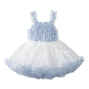 嫚熙女童tutu连衣裙女宝公主裙2026新款春季周岁礼服宝宝蓬蓬裙