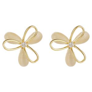 DODOGOGO花朵耳钉女2026新款耳环气质耳饰轻奢巨好看的气质耳夹