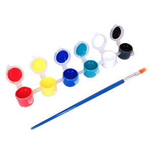 六联体丙烯颜料 儿童画画用品 幼儿园美术diy绘画涂鸦材料