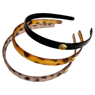 琥珀色豹纹发箍高级感气质细边带齿防滑洗脸碎发压发发捆发卡头箍