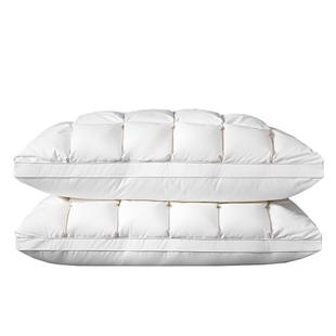 多喜爱95白鹅绒复合羽绒枕头枕芯单只人中枕全棉呵护助睡眠羽绒枕