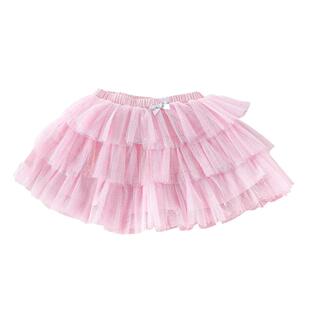 可拉比特女小童新款半身裙女宝宝可爱俏皮蓬蓬裙公主短裙纱裙时尚