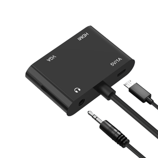 vga分配器一分二分屏器监控视频电脑hdmi转vga转换器主机电视投影仪高清显示器分频器1进2出一进二vga转hdmi