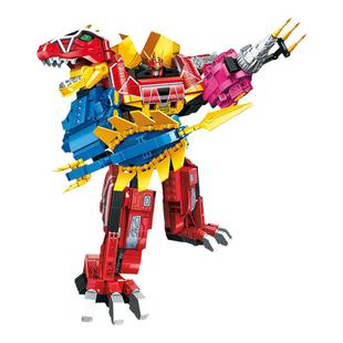 奇妙积木超级兽电战队儿童益智拼装玩具合体强龙神十男孩生日礼物