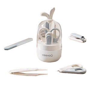 英氏婴儿指甲剪刀新生儿必备用品儿童指甲打磨器专用防夹肉指甲钳