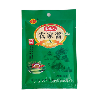 福格东北人农家酱 正宗东北大酱 黄豆酱生酱 农村大缸臭酱10袋/份