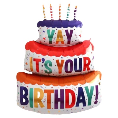 网红大号生日蛋糕气球