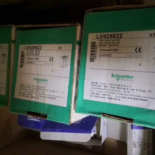 议价施耐德塑壳断路器LV429622 NSX100F TM63D 3P2D全新原装库存