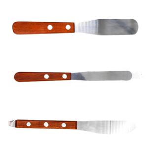 牙科齿科 不锈钢石膏调刀 木柄调刀 印模材调刀 不锈钢石膏调拌刀