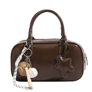 香港代购高级质感贝塔包包小号保龄球包小众手提包波士顿枕头包女