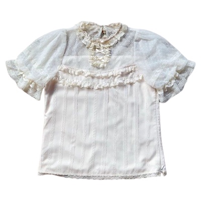 Lolita内搭网纱短袖百搭打底衫夏