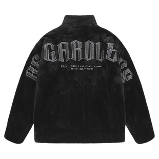 BJHG不计后果仿兔绒棉服外套男装冬季美式棉袄休闲加厚情侣棉衣女