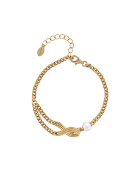 Neverfar珍珠链条手链