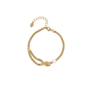 【春节正常发货】Neverfar新款无限结系列珍珠链条手链珍珠轻奢