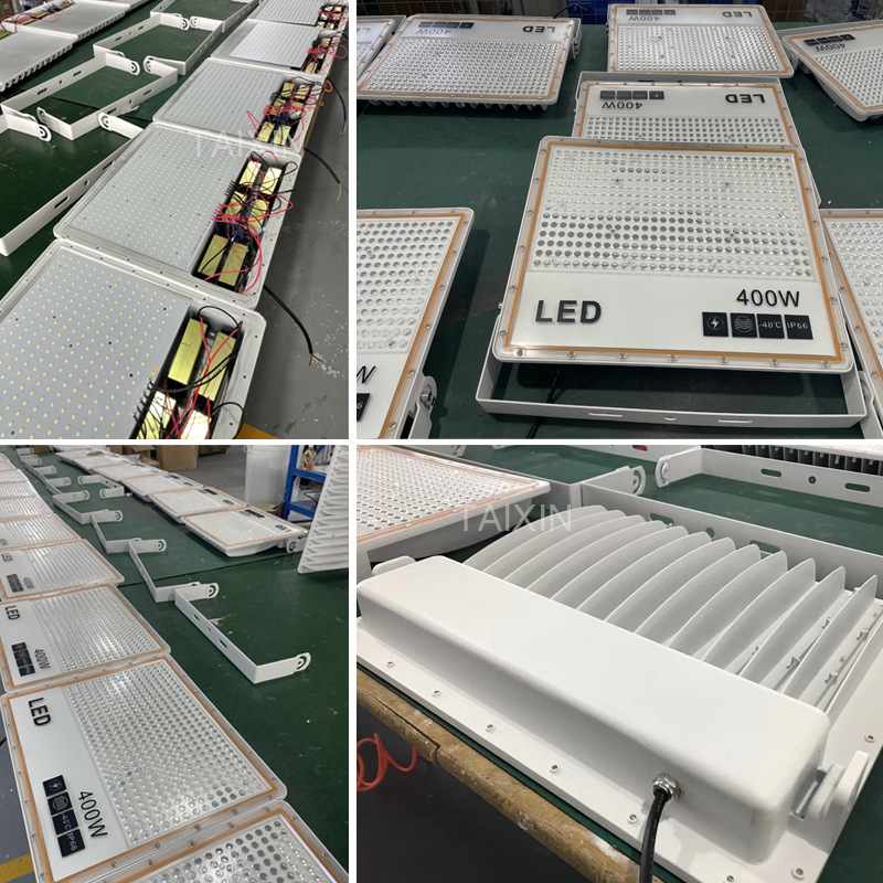 新款led轻薄泛光灯500W600W高亮白富美户外防水广告灯隧道投射灯