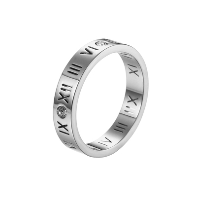 罗马数字戒指女钛钢戒指高级感