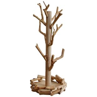 手工木质挂钥匙收纳架桌面首饰架创意新春摆件门口客厅玄关置物架