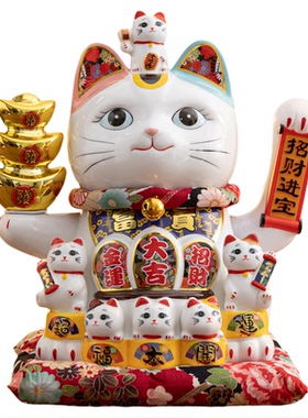 和猫坊摇手招财猫经典精致特大号