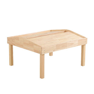 幼儿园实木阅读桌椅套装儿童图书馆阅览室斜面学习桌椅绘画桌定制