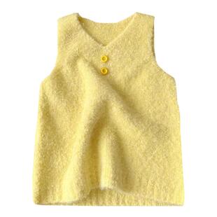 女童连衣裙春季宝宝背心裙黄色裙子2026新款儿童童装洋气时髦衣服