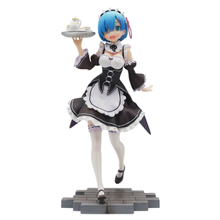 从零开始的异世界生活椅子蕾姆雷姆 生日蛋糕压泡面手办模型摆件