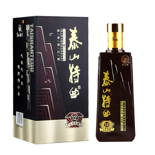 山东白酒 泰山特曲小窖佳酿12 52度浓香型白酒 单瓶500ml