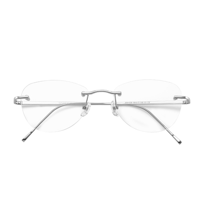 Lesca超轻无框防蓝光镜显脸小