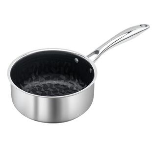 WBK 蓝钻陶瓷不锈钢奶锅18cm导热快无化学涂层多用锅不粘耐磨