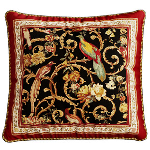 范居态度丹凤朝阳新中式抱枕客厅沙发高级感红色异形结婚床头靠枕