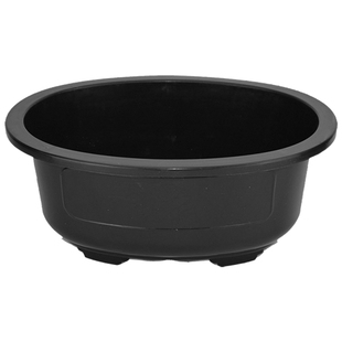 五个装椭圆形塑料花盆盆景盆基地暂养景观盆小榕树培育盆小型景盆