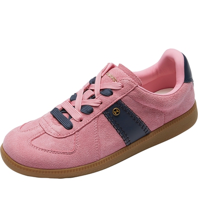 莱尔斯丹多巴胺真皮休闲德训女鞋