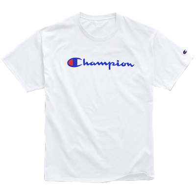 CHAMPION夏季印花纯棉短袖t恤