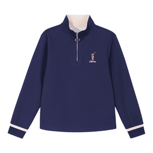 半拉链立领卫衣女春秋薄款2026年新款洋气短款无帽外套小个子上衣