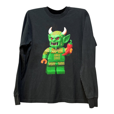 Red Hot Chili Peppers红辣椒乐队周边美式潮牌印花长袖情侣款T恤