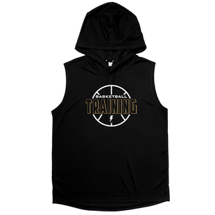 背心无袖篮球帽衫训练服男女速干透气排汗宽松连帽投篮健身跑步服