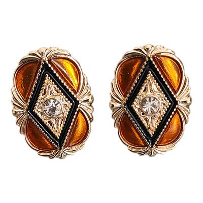 港风怀旧珐琅彩釉银针